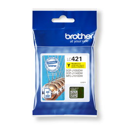 BROTHER Cartucho de tinta amarillo LC421Y para DCP-J1050DW / DCP-J1140DW / MFC-J1010DW