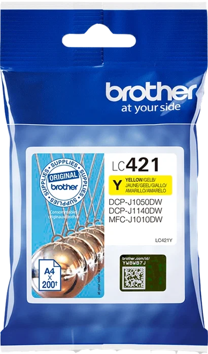 Brother Cartucho de Tinta LC421Y Amarillo