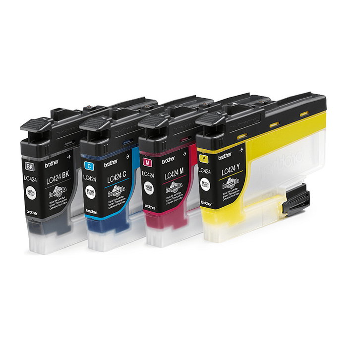 Brother LC424VAL Pack de 4 Cartuchos de Tinta Original (Negro, Cian, Magenta, Amarillo) para DCP-J1200W Brother LC424VAL Pack de 4 Cartuchos de Tinta Original (Negro, Cian, Magenta, Amarillo) para DCP-J1200W