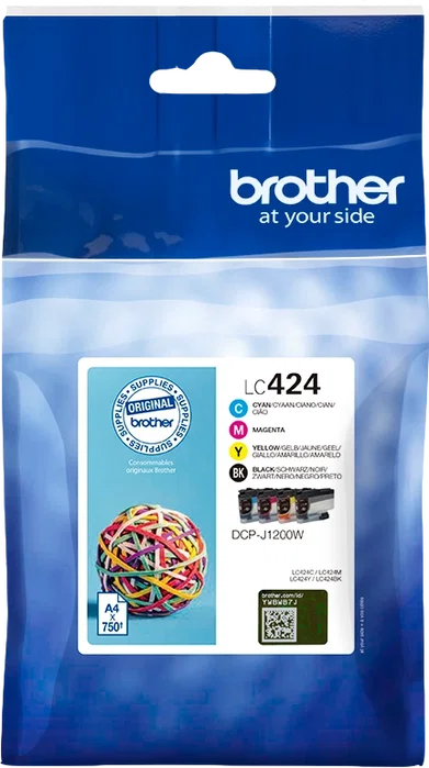 Brother LC424VAL Multipack de 4 Cartuchos de Tinta Originales