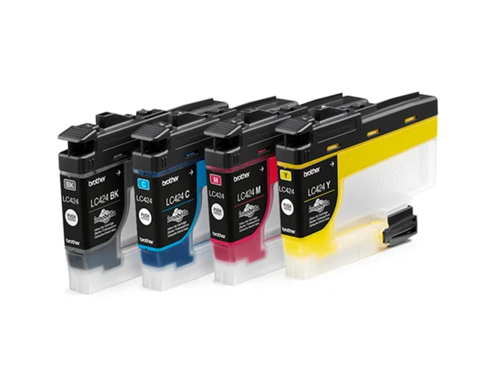 Brother LC424VAL Pack de 4 Cartuchos de Tinta Original (Negro, Cian, Magenta, Amarillo) para DCP-J1200W Brother LC424VAL Pack de 4 Cartuchos de Tinta Original (Negro, Cian, Magenta, Amarillo) para DCP-J1200W