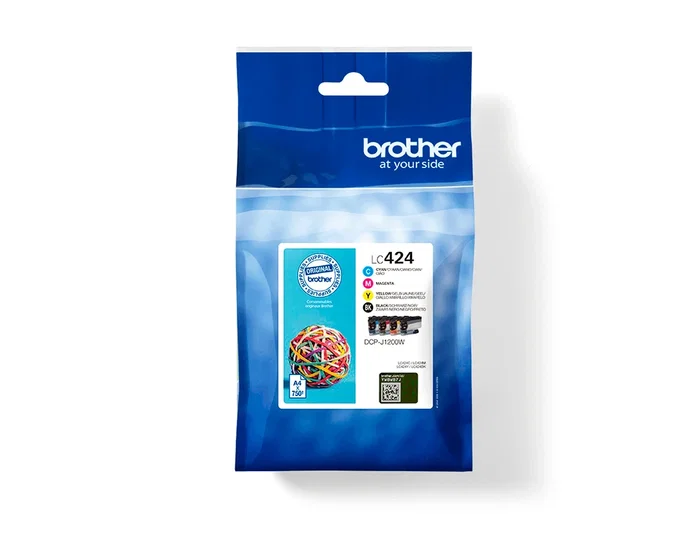 Brother LC424VAL Pack de 4 Cartuchos de Tinta Original (Negro, Cian, Magenta, Amarillo) para DCP-J1200W Brother LC424VAL Pack de 4 Cartuchos de Tinta Original (Negro, Cian, Magenta, Amarillo) para DCP-J1200W