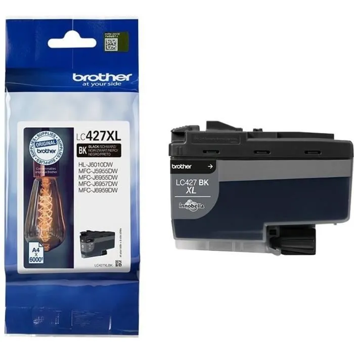 Brother Cartucho de Tinta LC427XLBK Negro Alta Capacidad