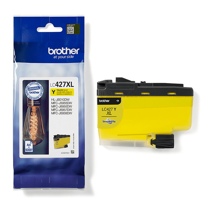 Brother LC427XLY Amarillo, Cartucho de Tinta de Alta Capacidad