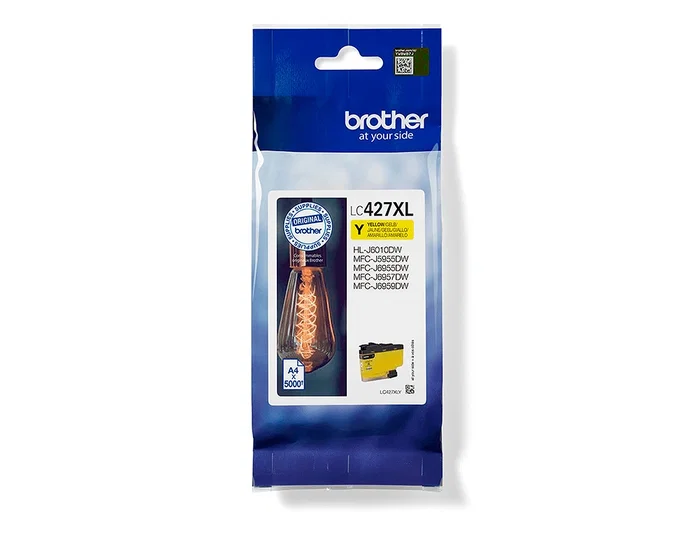 Brother LC427XLY Amarillo, Cartucho de Tinta de Alta Capacidad