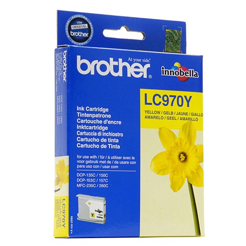 Brother Cartucho de Tinta LC970Y Amarillo Original Brother Cartucho de Tinta LC970Y Amarillo Original
