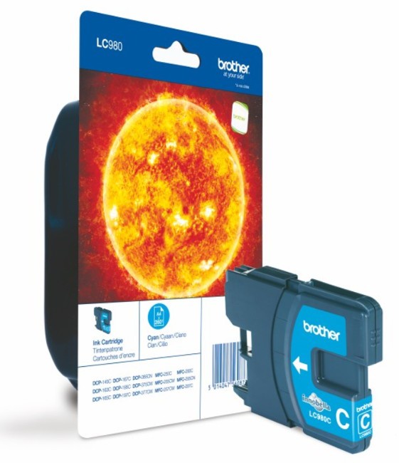 Brother Cartucho de Tinta LC980C Cian