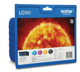 BROTHER Pack cartuchos Negro, Cian, Magenta y Amarillo DCP-145C/DCP-165C,