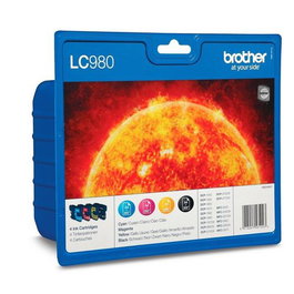 Brother LC980VALBP Multipack de 4 Cartuchos de Tinta Original