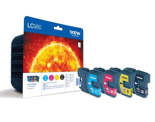 Brother LC980VALBP Multipack de 4 Cartuchos de Tinta Original