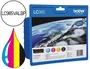 Brother LC985VALBP Multipack de Cartuchos de Tinta Negro, Cian, Magenta y Amarillo
