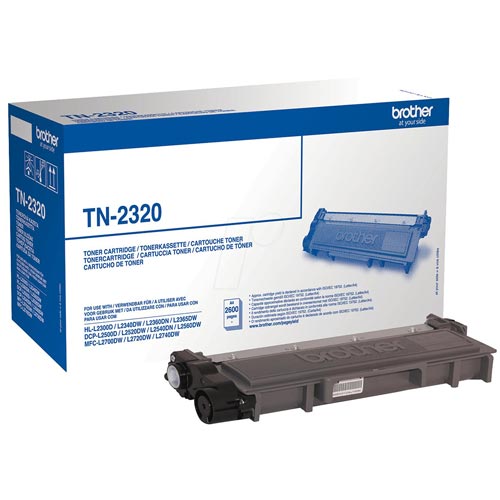 Brother TN-2320 Tóner Negro 2600 Páginas Original Brother TN-2320 Tóner Negro 2600 Páginas Original