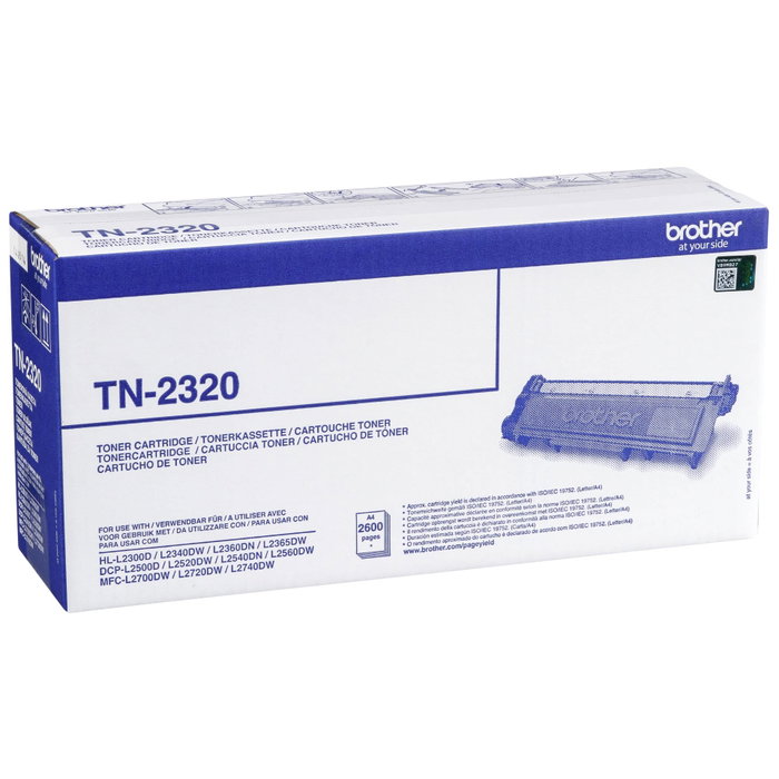 Brother TN-2320 Tóner Negro 2600 Páginas Original Brother TN-2320 Tóner Negro 2600 Páginas Original