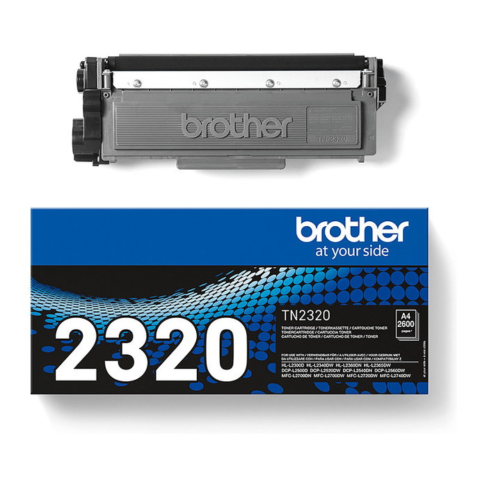 Brother TN-2320 Tóner Negro 2600 Páginas Original Brother TN-2320 Tóner Negro 2600 Páginas Original