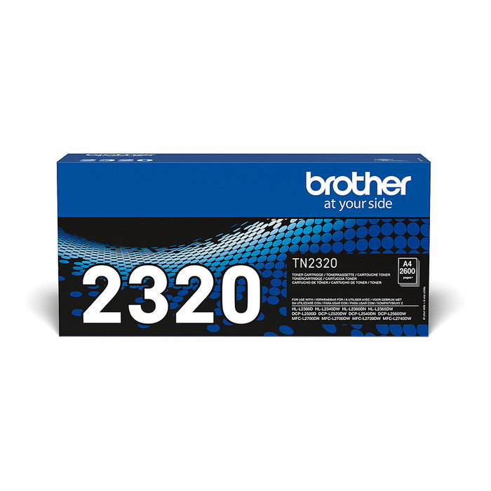 Brother TN-2320 Tóner Negro 2600 Páginas Original Brother TN-2320 Tóner Negro 2600 Páginas Original