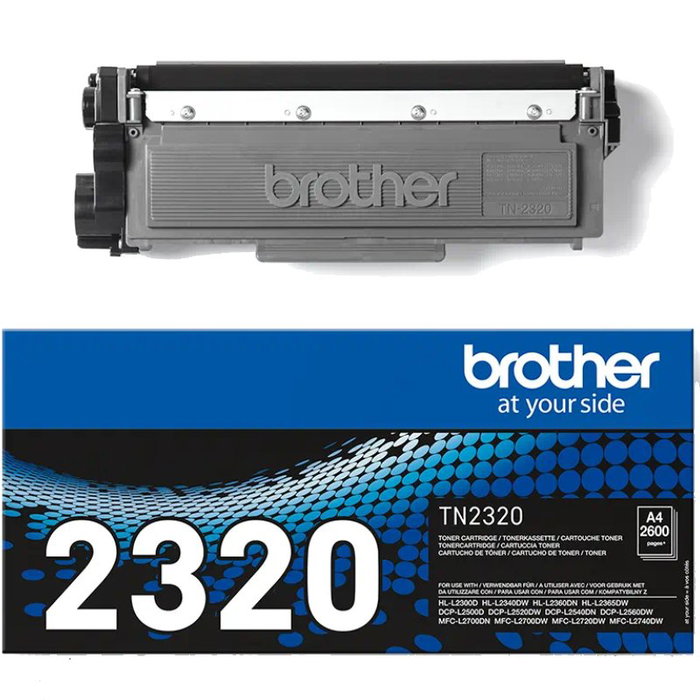 Brother TN-2320 Tóner Negro 2600 Páginas Original Brother TN-2320 Tóner Negro 2600 Páginas Original