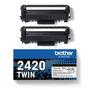 Brother TN2420TWIN Pack de 2 Cartuchos de Tóner Negro XL