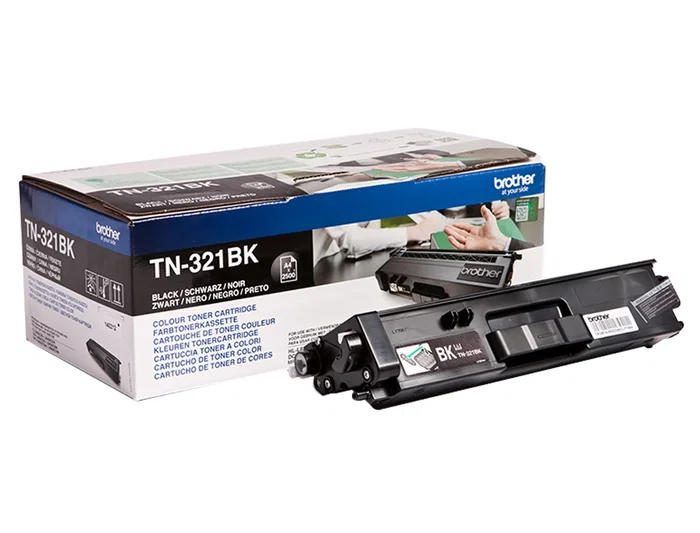Brother TN-321BK Toner Negro Original para HLL8250CDN y HLL8350CDW, 2500 Páginas