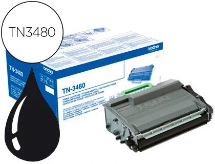 Brother TN-3480 Cartucho de Tóner Negro Alto Rendimiento XL 8.000 Páginas