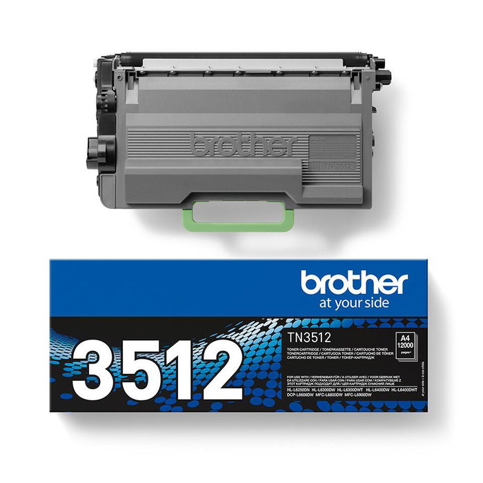 Brother TN-3512 Cartucho de Tóner Negro de Alta Capacidad