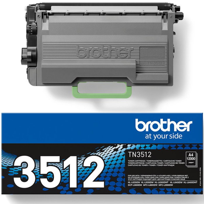Brother TN-3512 Cartucho de Tóner Negro de Alta Capacidad