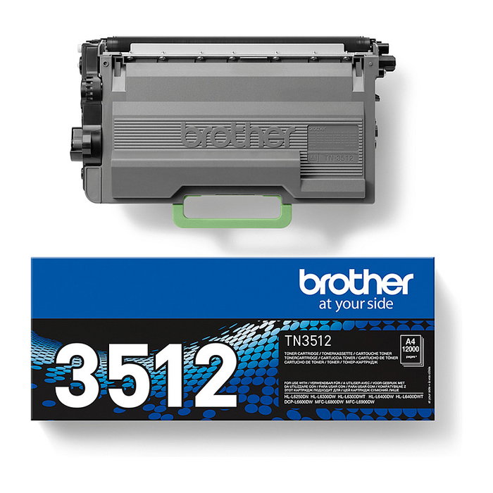 Brother TN-3512 Cartucho de Tóner Negro de Súper Larga Duración