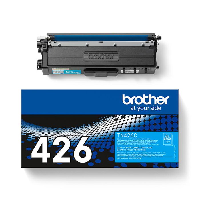 Brother Toner TN-426C Cyan para impresoras láser Brother, TN-426 TN426, rendimiento 6500 páginas
