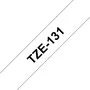 Brother TZe-131 Cinta Laminada 12mm x 8m Negro sobre Transparente