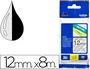 Brother Cinta Laminada TZe-131 Negro sobre Transparente 12mm x 8m