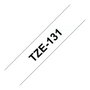 Brother Cinta Laminada TZe-131 Negro sobre Transparente 12mm x 8m