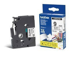 Brother TZe-221 Cinta Laminada 9mm x 8m Negro sobre Blanco