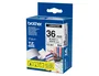 Brother Cinta Laminada TZe-261 36mm x 8m Negro sobre Blanco