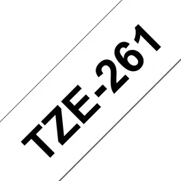 Brother TZe-261 Cinta Laminada 36mm x 8m Negro sobre Blanco
