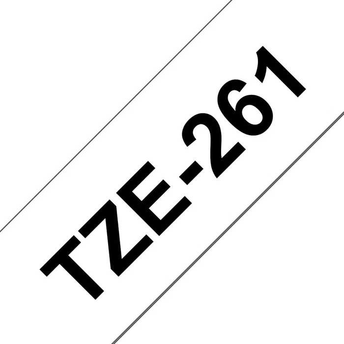 Brother TZe-261 Cinta Laminada 36mm x 8m Negro sobre Blanco Brother TZe-261 Cinta Laminada 36mm x 8m Negro sobre Blanco