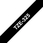 Brother TZe-325 Cinta Laminada 9mm x 8m Blanco sobre Negro