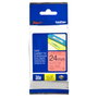 Brother TZe-451 Cinta laminada Negro sobre Rojo 24mm x 8m