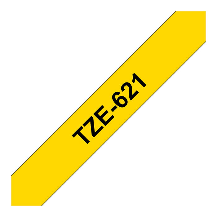 Brother TZe-621 Cinta Laminada 9 mm x 8 m Amarillo/Negro Brother TZe-621 Cinta Laminada 9 mm x 8 m Amarillo/Negro