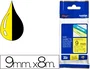 Brother TZe-621 Cinta Laminada 9 mm x 8 m Amarillo/Negro