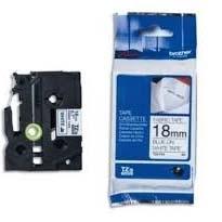 Brother Cinta Rotuladora TZe-241 Especial Texto Azul Sobre Blanco - 18 mm x 3 M