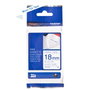 Brother TZe-FA4 Cinta Textil 18 mm x 3 m Azul sobre Blanco