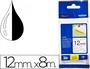 Brother TZe-S231 Cinta Laminada Super Adhesiva 12mm x 8m Blanco/Negro