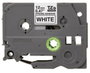 Brother TZe-S231 Cinta Laminada Super Adhesiva 12mm x 8m Blanco/Negro