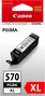 Canon PGI-570PGBK Negro Cartucho de Tinta Original de Pigmento Para PIXMA MG y TS Series. Proporciona un texto nítido y definido. Aprovecha al máximo el rendimiento de tu impresora con tintas originales de Canon. El depósito de tinta de 15 ml permite imprimir hasta 300 páginas en formato A4. <p>Este cartucho de tinta de pigmento negro es ideal para documentos en papel normal, garantizando textos nítidos y duraderos.</p> <ul> <li>Marca: Canon</li> <li>Modelo: PGI-570PGBK</li> <li>Color: Negro (Pigmento negro)</li> <li>Capacidad de tinta: 15 ml</li> <li>Rendimiento estimado: Hasta 300 páginas (A4)</li> <li>Tecnología de impresión: Inyección de tinta</li> <li>Compatibilidad: PIXMA MG5750, MG5751, MG5752, MG5753, MG6850, MG6851, MG6852, MG6853, MG7750, MG7751, MG7752, MG7753, TS5050, TS5051, TS5053, TS5055, TS6050, TS6051, TS6052, TS8050, TS8051, TS8052, TS8053, TS9050, TS9055</li> </ul></div>