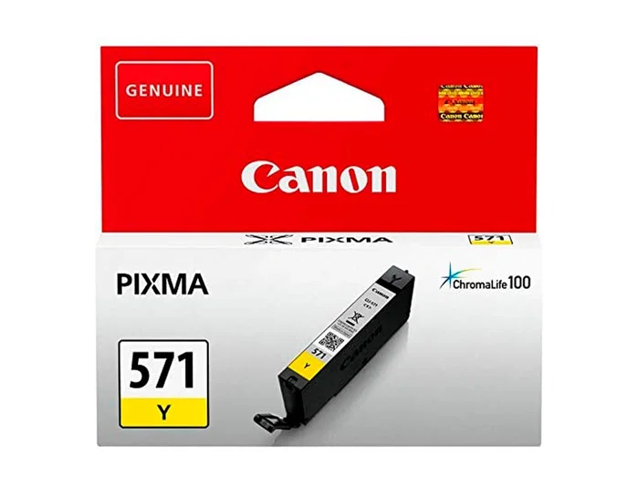 Canon CLI-571Y Cartucho de Tinta Amarillo para PIXMA Canon CLI-571Y Cartucho de Tinta Amarillo para PIXMA