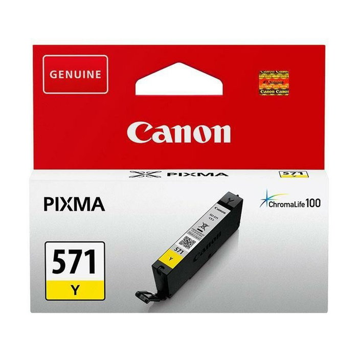 Canon CLI-571Y Cartucho de Tinta Amarillo para PIXMA Canon CLI-571Y Cartucho de Tinta Amarillo para PIXMA