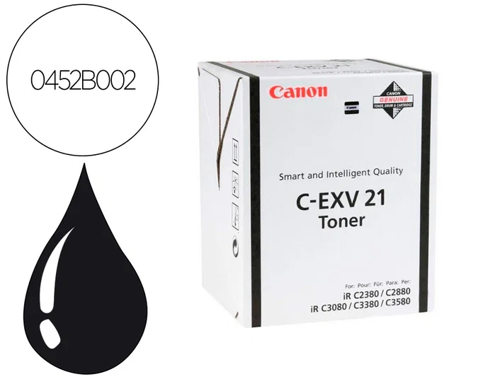 Canon Toner Negro EXV21B Original para impresoras IRC2380 / IRC2880 Canon Toner Negro EXV21B Original para impresoras IRC2380 / IRC2880