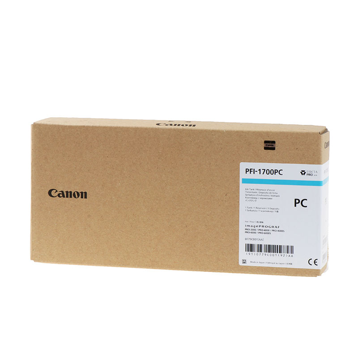 Canon Tinta PFI-1700PC / 0779C001 Photo Cyan XXL para Impresoras, Color Cian Fotográfico, Alta Capacidad Canon Tinta PFI-1700PC / 0779C001 Photo Cyan XXL para Impresoras, Color Cian Fotográfico, Alta Capacidad