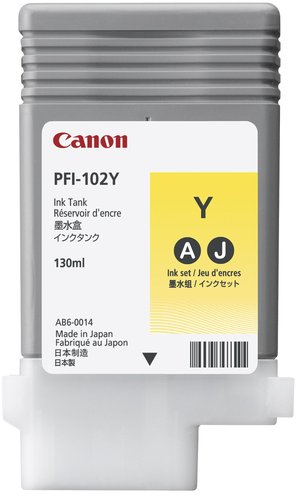 Canon PFI-102Y Cartucho de Tinta Amarillo