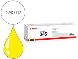 Canon Tóner 045Y Amarillo para Impresora MF631 MF633 MF635 Original