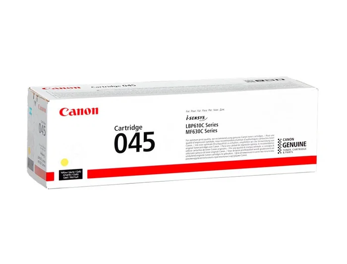 Canon Tóner 045Y Amarillo para Impresora MF631 MF633 MF635 Original